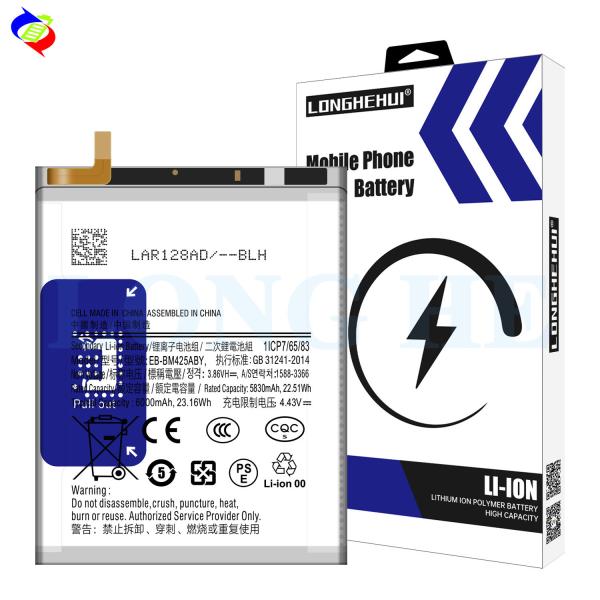 RECHARGABLE EB-BM425ABY 6000mAh Mobile phone Battery For Samsung Galaxy Fold M42