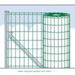 Pvc Coated Galvanized Weld Wire Fence 10guage Square Hole Shape