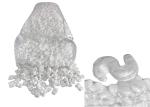 Off White Color Paper Cushion Packaging 3.5 Cuft EPS Packing Peanuts