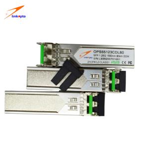 China ZX DOM 1.25G 1270-1610nm 80km CWDM SFP Gigabit Module factory