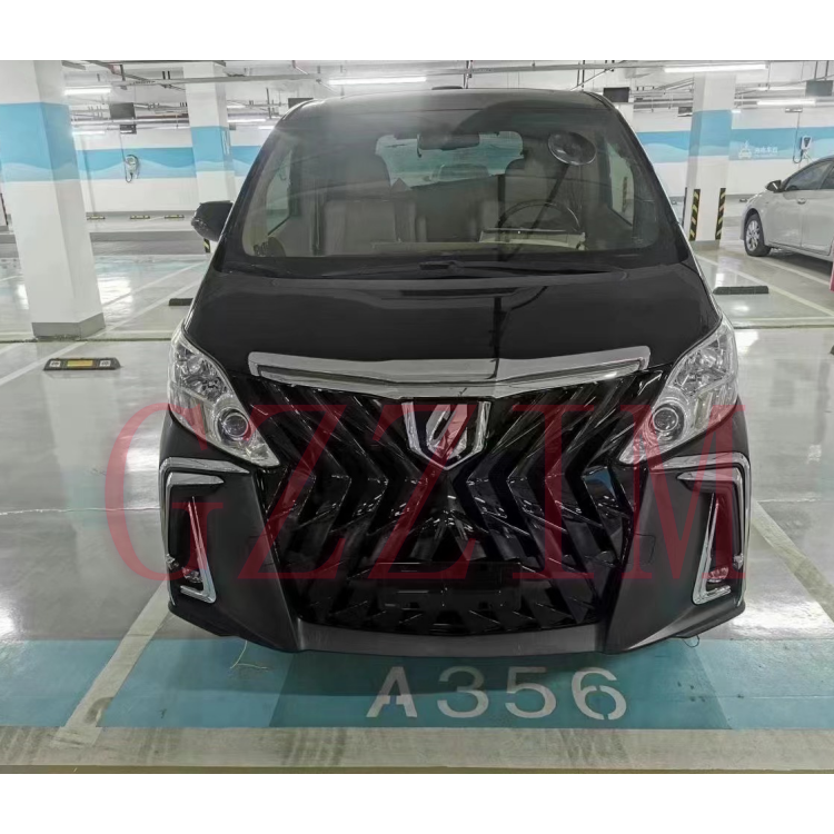 China Front Bumper Grille Bodykit With Specially Design Style Grille Full Sets For Alphard 2008 Upgrade To  2018 on sale
