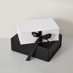 Custom Clothing Folding Gift Box With Ribbon , Magnetic Rigid Boxes for Dresses