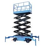 12m 14m 500kg Electric Hydraulic Scissor Lift Tables Mobile Aerial Working