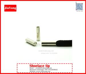 China Jiayang Nickle tones flat cylinder aglets for strings factory