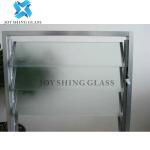 Clear Acid Etched Louver Glass 4mm 5mm 6mm 8mm Custom Size