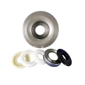 China Customize 2.5 Mm Labyrinth Seals Steel Bearing Housing For Belt Conveyor Idler Roller factory