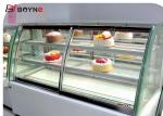 Table Top Chilled Cake Display Fridge Stainless Steel Air Cooling Demisting