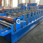 Double Layer PPGI Roofing Sheet Manufacturing Machine Color Steel Ibr Trapzodial