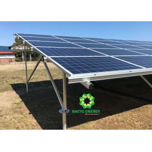 China Anodized Aluminum Ground Mount Solar Racking Systems With CE Certificate factory