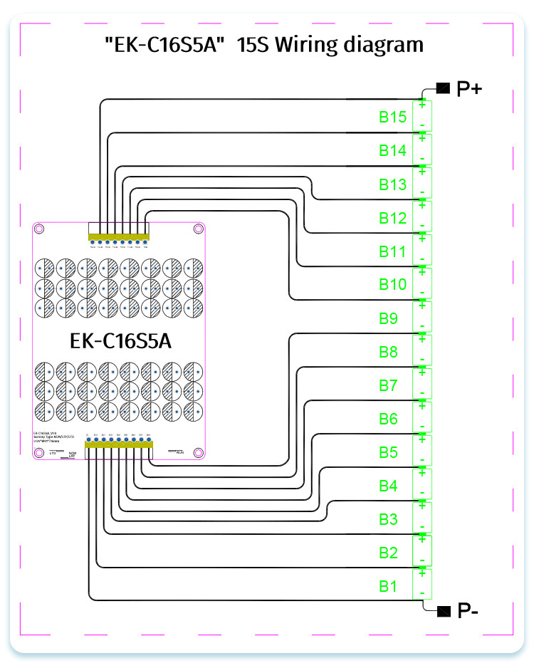 48V 51.2V 60V 5A Active Balancer Li-ion Lipo LFP Battery Energy Transfer Board