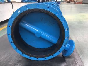 China Dn200 Pn16 Ductile Cast Iron Di Hand Operated Double Flanged Butterfly Valve factory