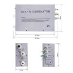 White / Black Mini Sauna Steam Machine , Steam Generator Kit For Steam Room
