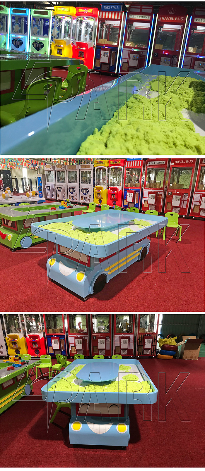 Kids Safety Equipment Toys Painting Educational Sand Table Size L168*W108*H60 CM