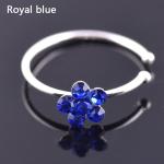 Trendy Colorful Nostril Stainless Nose Hoop Plum Nose Rings Clip On Nose Ring