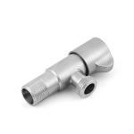 Brushed 201 SS Angle Valve 195g For Washroom Lavatory 10*5.5*3.5