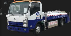 China Electric 3000l Water Service Truck Stainless Steel Tank factory