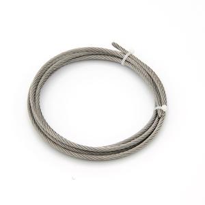 China 7x19 5-6mm 304 Stainless Steel Wire Rope With Teflon Coating Corrosion Resistance factory