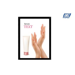 China Rectangle Aluminum Poster Frames , High Lighting Click Frames factory