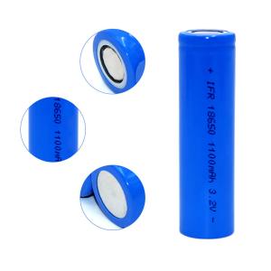 China IFR 18650 LiFePO4 Battery Cell 10A 3.2V 1100mah with High Discharge Rate factory