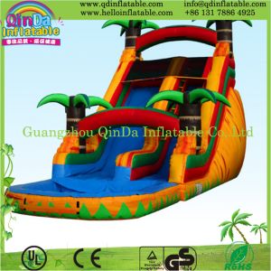China New design inflatable long slide/inflatable outdoor water slide on sale