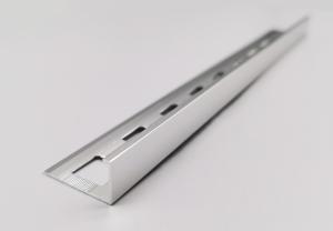 China Polishing L Shaped Aluminium Extrusion Straight Edge Tile Trim With Holes 10mm Height factory