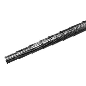 China Carbon Fiber Telescopic Pole And Tube 3K Plain Glossy for Boat Cleaning factory