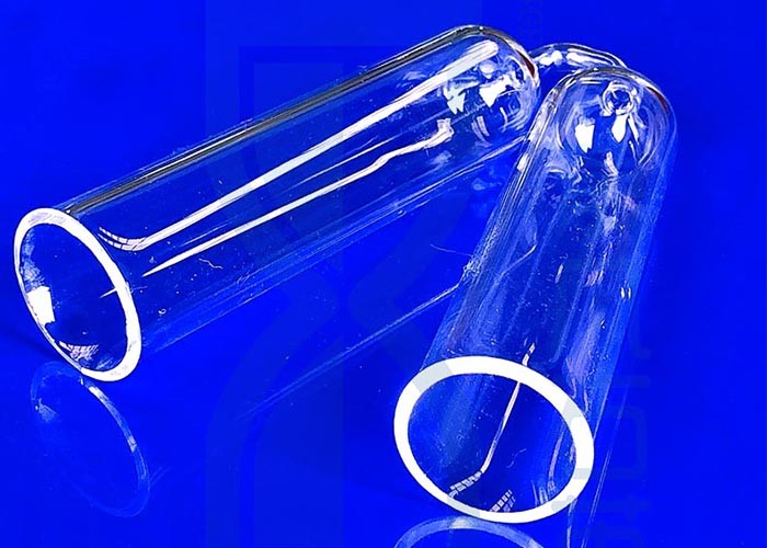 High Purity Mose 6.5 Half Cylinder Glass Laser Drilling Clear Quartz Glassware Od 3mm