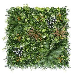 China UV 3D Artificial Green Walls Panel 50*50CM PE Vertical Garden Decoration factory