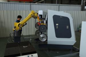 China Copper Surface Industrial Robot Grinding Machine Ncstudio Control factory