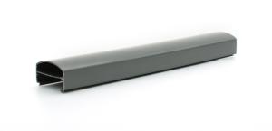 China Black PVC Channel ABS Extrusion Profile Customized Extruded Tube factory