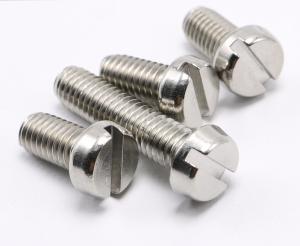 China 18-8 Stainless Steel Slotted Drive Fillister Head Screws ASME B18.6.3 Slotted Drive Fillister Head Slotted Screws factory