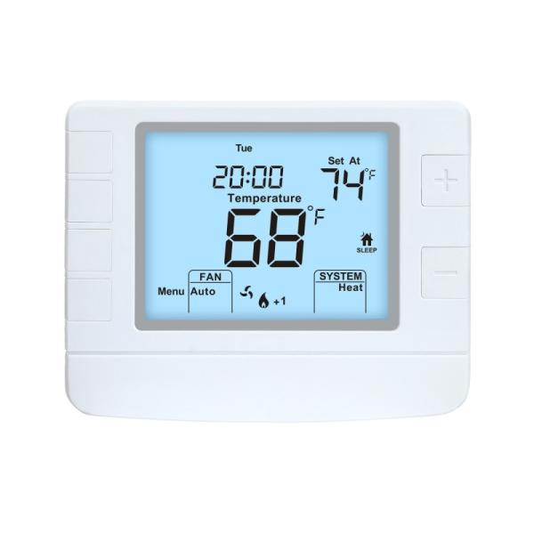 Riseem Heat Pump Menu Driven Programmable HVAC Thermostat , Air Conditioner