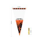 Cone Shaped Cellophane Candy Bags , Clear Plastic Birthday Party Treat Bags