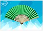 promotion paper folding fan with natural bamboo frame, available in different