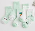 Cotton Newborn Crew Socks