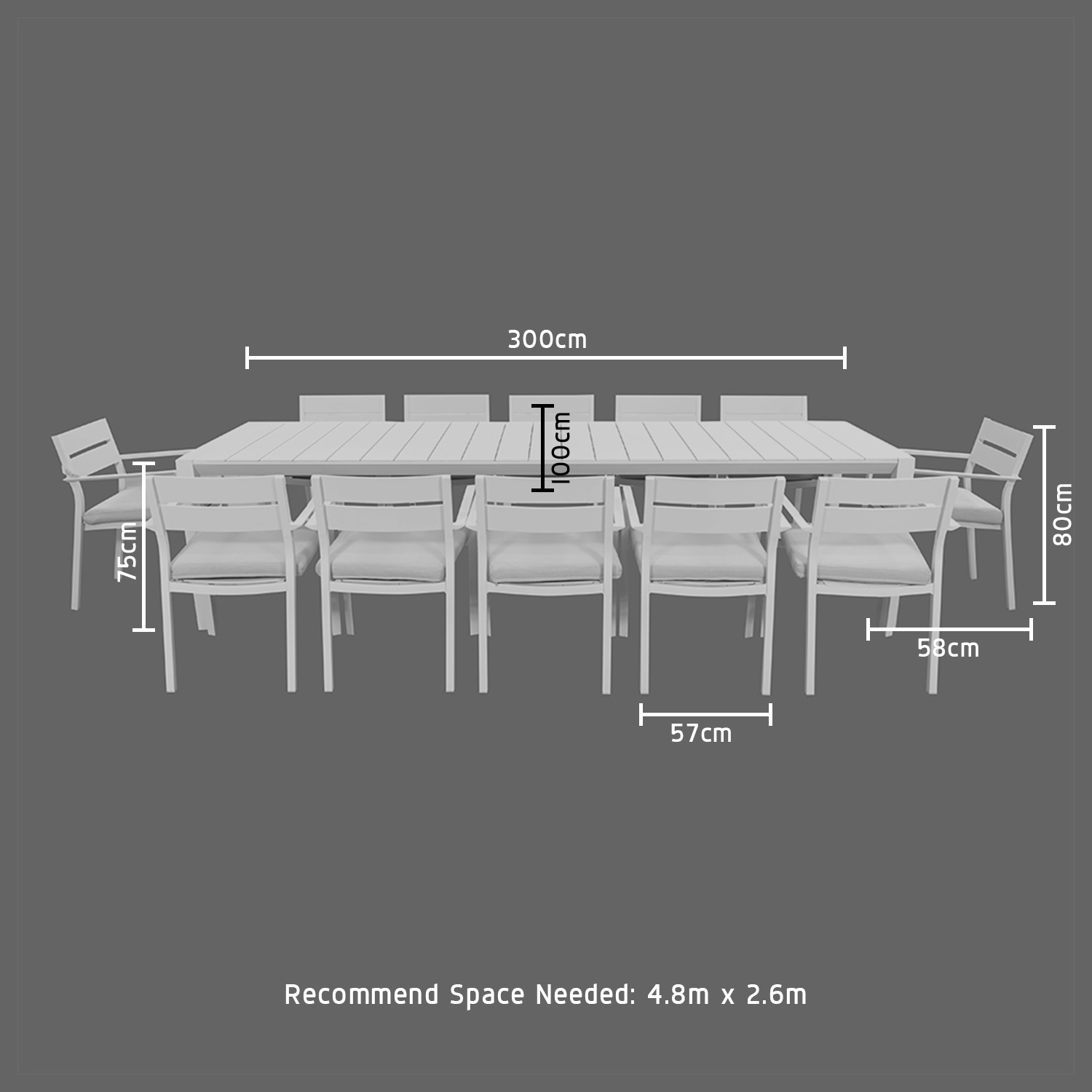 Outdoor Restaurant Dining Set Metal Table and Chairs for Leisure Facilities Garden Set