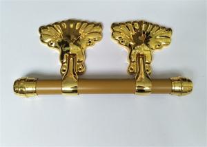 China Pale Gold Adult Coffin Swing Handle African Style ABS / PP Plastic Material factory