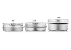 China 30g 60g 100g Aluminium Cosmetic Containers Matt Color Surface Finishing factory
