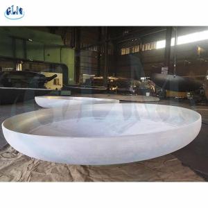 China 89mm GB PED Stainless Steel Dish Head Pressure Vessel Dished Ends Caps factory