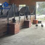 Steel And Bamboo Horse Stall Stable For Long-Lasting Performance