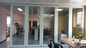China Folding Glass Partition Wall , Interior Glass Door , For Banquet Hall factory