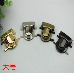 China New product high end plating zinc alloy metal push press locks for handbag factory