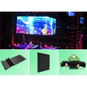 China 360 degrees bendable 6mm and 12mm LED display for events, similar to Barco on sale