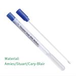 Medical Disposable Sample Collection Stick Flocked Transport Swab With Amies