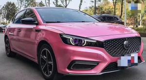 China Lipstick Powder Barbie Metallic Pink Car Wrap Bubble Free Swipeable factory