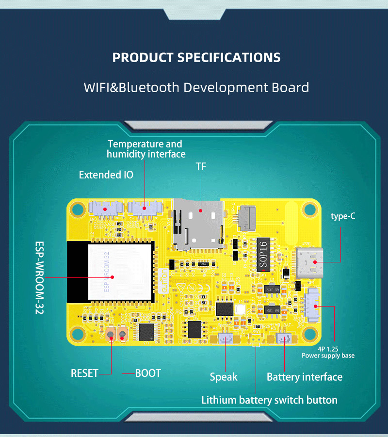 3.3V ESP32 Display Module with Resistive Touch SKUESP32-2432S024R