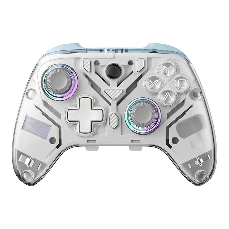 ABS Wireless Gamepad for Nintendo for Switch Lite OLED 2 Motion Sensing Vibration & Rapid Fire Back Buttons Transparent PC