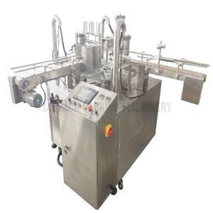 China 220v 50hz Rotary Cup Filling And Sealing Machine For Juice With ±1% Filling Accuracy factory