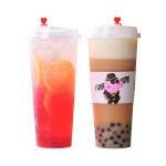 Coffee Dairy Disposable 18oz 24 Oz Hard Plastic Cups 95mm Dia ODM OEM
