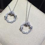 Luxury jewe factory gold diamond Necklace 18k gold white gold yellow gold rose